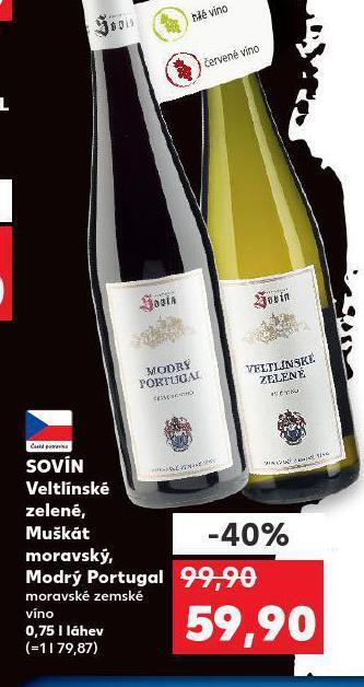 Kaufland Sovín muškát moravský nabídka