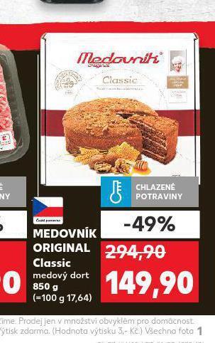 Kaufland Medovník original nabídka