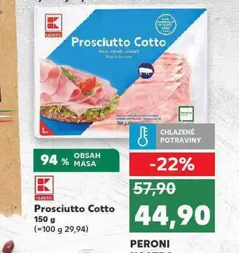 Kaufland Prosciutto cotto nabídka