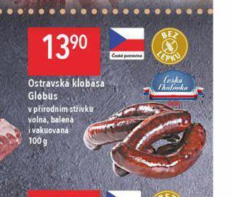 Globus Ostravská klobása nabídka