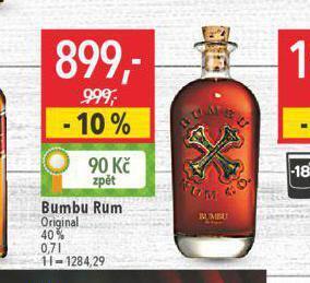 Globus Bumbu rum nabídka