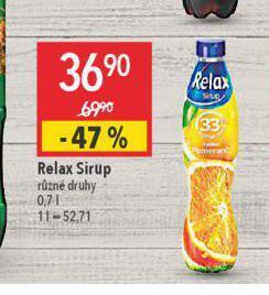 Globus Relax sirup nabídka