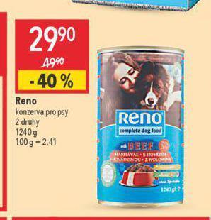 Globus Reno konzerva pro psy nabídka