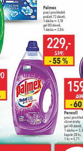 Globus Palmex prací prostředek nabídka