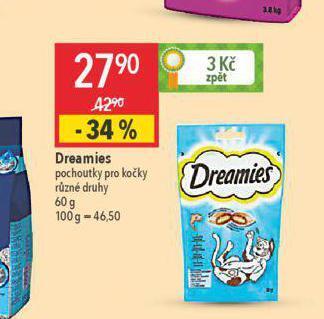 Globus Dreamies pochoutky pro kočky nabídka