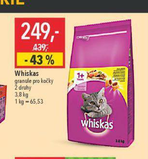 Globus Whiskas granule pro kočky nabídka