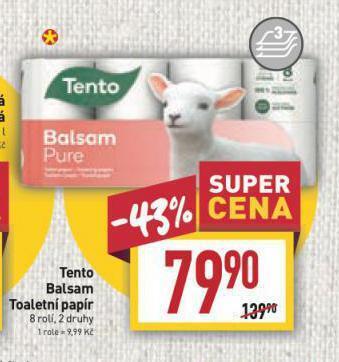 Billa Tento toaletní papír nabídka