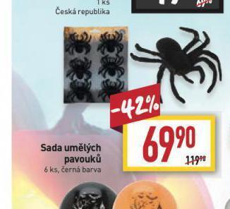 Billa Sada umělých pavouků nabídka