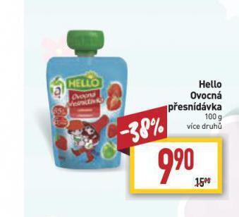 Billa Hello ovocná přesnídávka nabídka