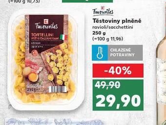 Kaufland Těstoviny plněné nabídka