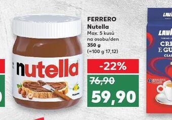Kaufland Ferrero nutella nabídka