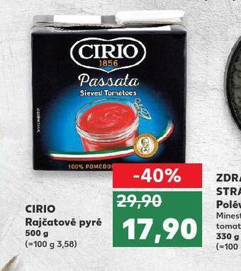 Kaufland Cirio rajčatové pyré nabídka