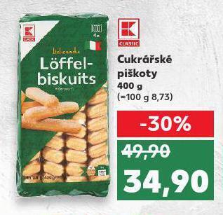 Kaufland Cukrářské piškoty nabídka