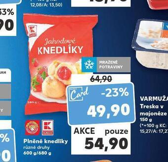 Kaufland Plněné knedlíky nabídka