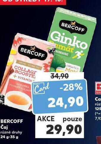 Kaufland Bercoff čaj nabídka