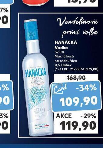 Kaufland Hanácká vodka nabídka