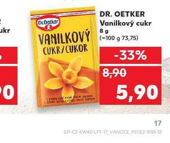 Kaufland Dr. oetker vanilkový cukr nabídka