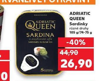 Kaufland Adriatic queen sardinky nabídka