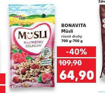 Kaufland Bonavita müsli nabídka