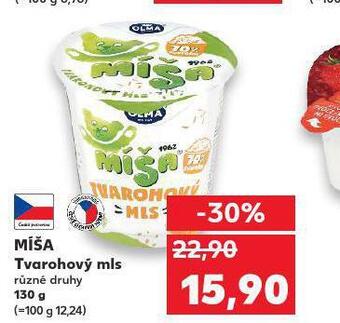 Kaufland Míša tvarohový mls nabídka