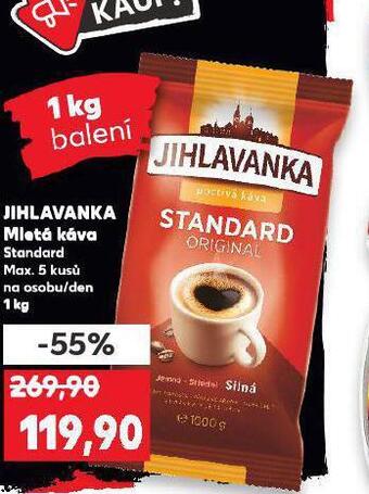 Kaufland Jihlavanka mletá káva nabídka