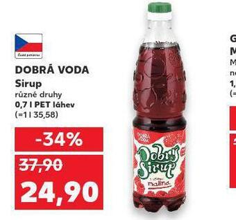 Kaufland Dobrá voda sirup nabídka