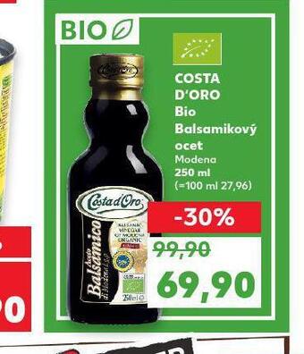 Kaufland Costa d´oro bio balsamikový ocet nabídka
