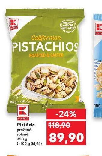 Kaufland Pistácie pražené, solené nabídka
