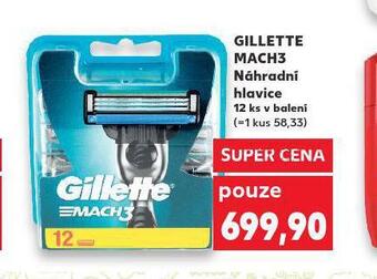 Kaufland Gillette mach3 náhradní hlavice nabídka