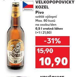 Pivo velkopopovický kozel 10