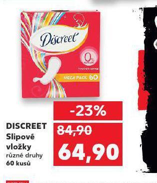 Kaufland Discreet slipové vložky nabídka