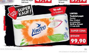 Kaufland Linteo toaletní papír nabídka