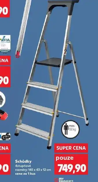 Kaufland Schůdky 4 stupňové nabídka