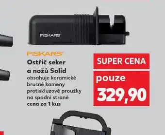 Kaufland Fiskars ostřič seker a nožů solid nabídka