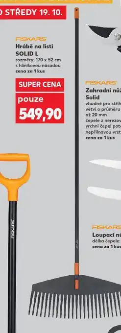 Kaufland Fiskars hrábě na listí nabídka