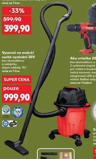 Kaufland Vysavač na mokré / suché vysávání nabídka