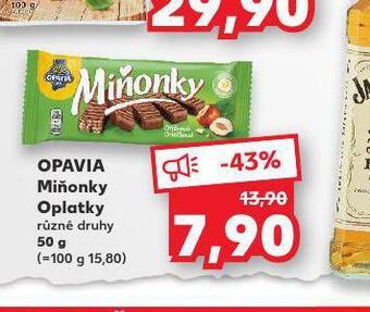 Kaufland Opavia miňonky oplatky nabídka