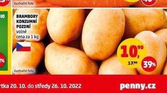 Penny Market Brambory konzumní pozdní nabídka