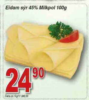 Hruška Milkpol eidam sýr 45% 100g nabídka