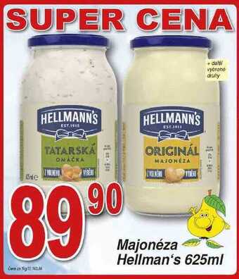 Hruška Hellman's majonéza 625ml nabídka