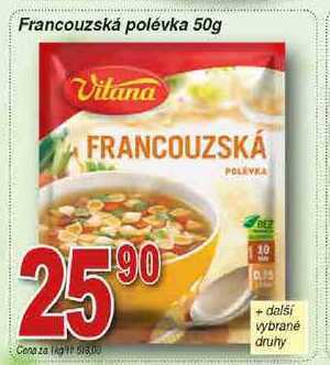 Hruška Vitana francouzská polévka 50g nabídka