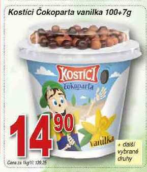 Hruška Danone kostíci čokoparta vanilka 100+7g nabídka
