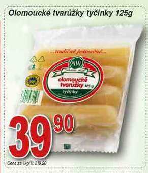 Hruška A.w. olomoucké tvarůžky tyčinky 125g nabídka