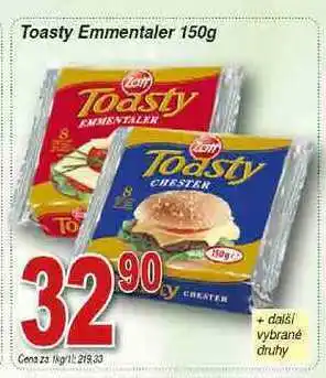 Hruška Zott toasty emmentaler 150g nabídka