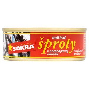 Sokra baltické šproty v rajčatové omáčce 240g