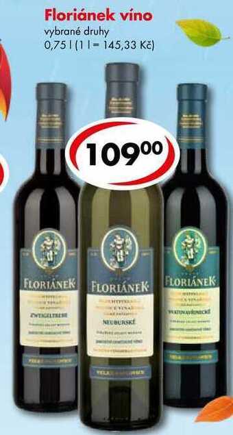 CBA Floriánek víno, 0,75 l nabídka