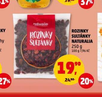 Penny Market Rozinky sultánky naturalia nabídka