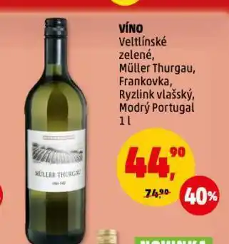 Penny Market Víno modrý portugal nabídka