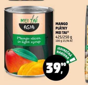 Penny Market Mango plátky mei tai nabídka