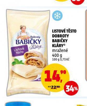 Penny Market Listové těsto nabídka